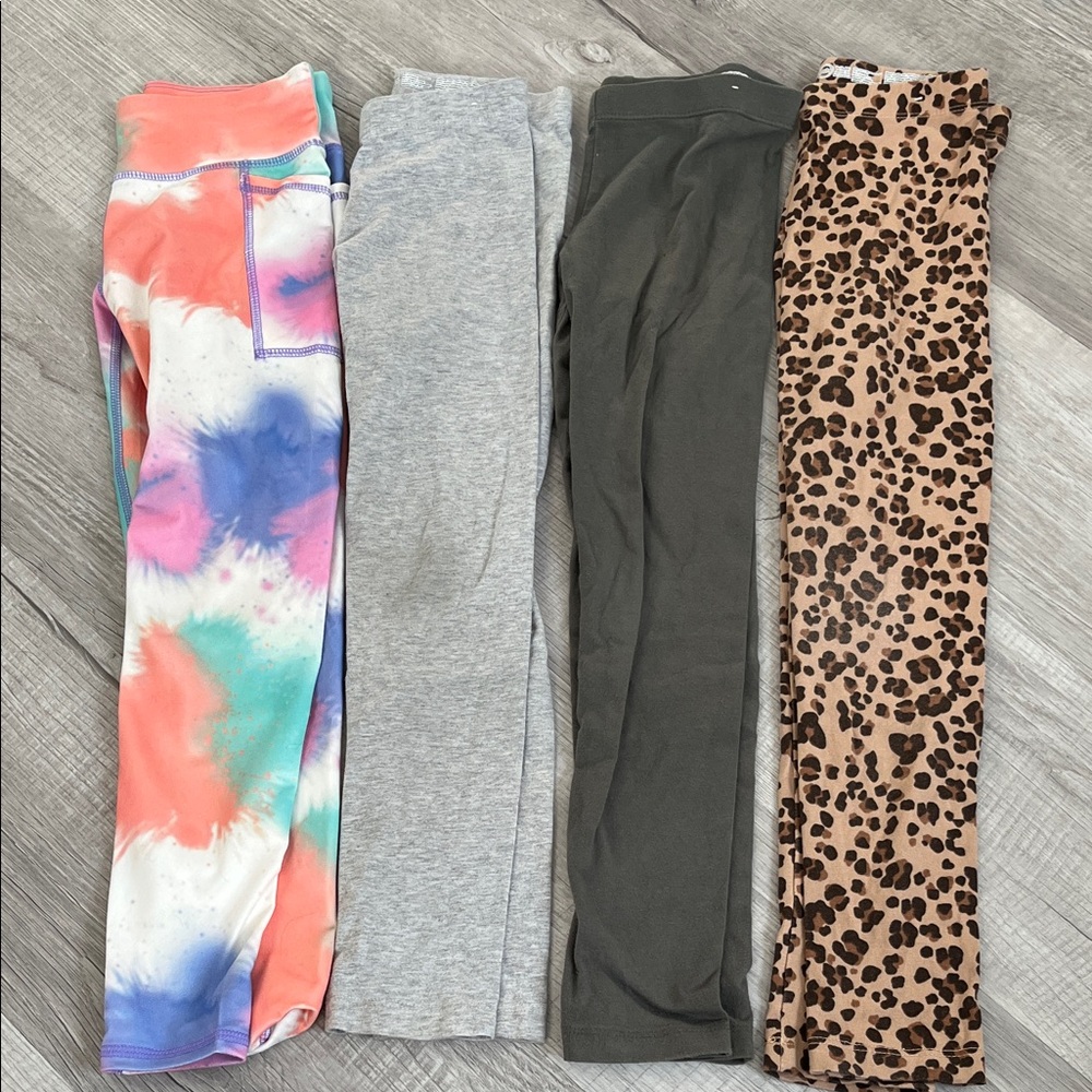 Kids Colorful and Patterned Leggings Set